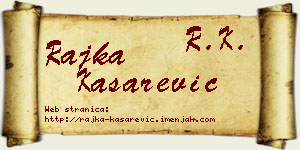 Rajka Kašarević vizit kartica